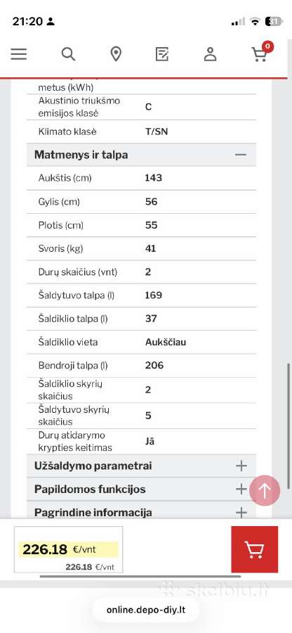 Mpm 206 Cz šaldytuvas, labai geros būklės - nuotraukos Nr. 8