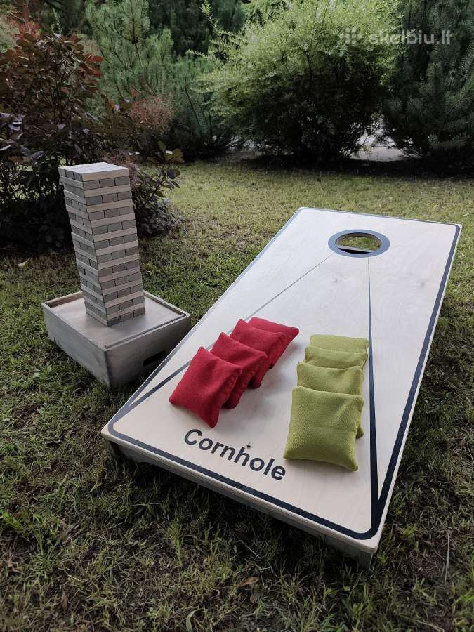 Irklenčių Cornhole Jenga dviračių laikiklio nuoma - nuotraukos Nr. 6