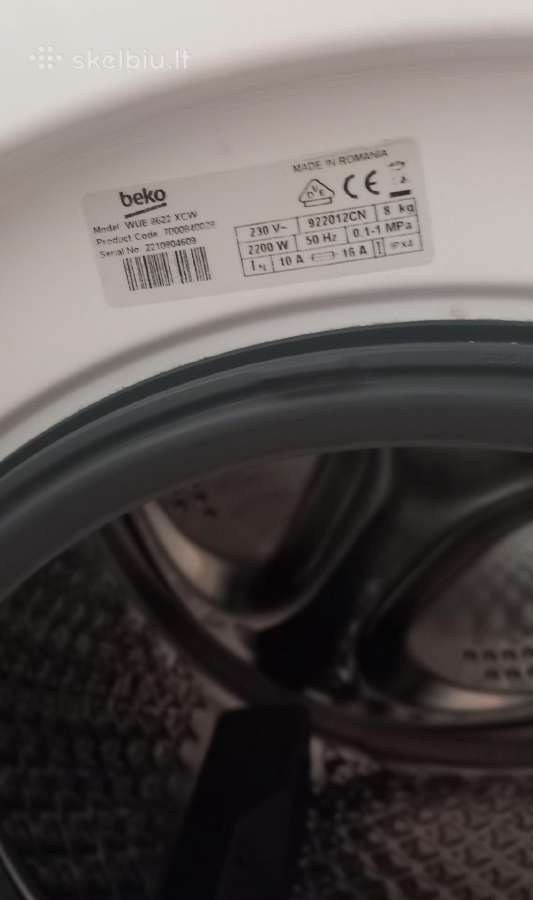 Skalbimo mašina beko - nuotraukos Nr. 2