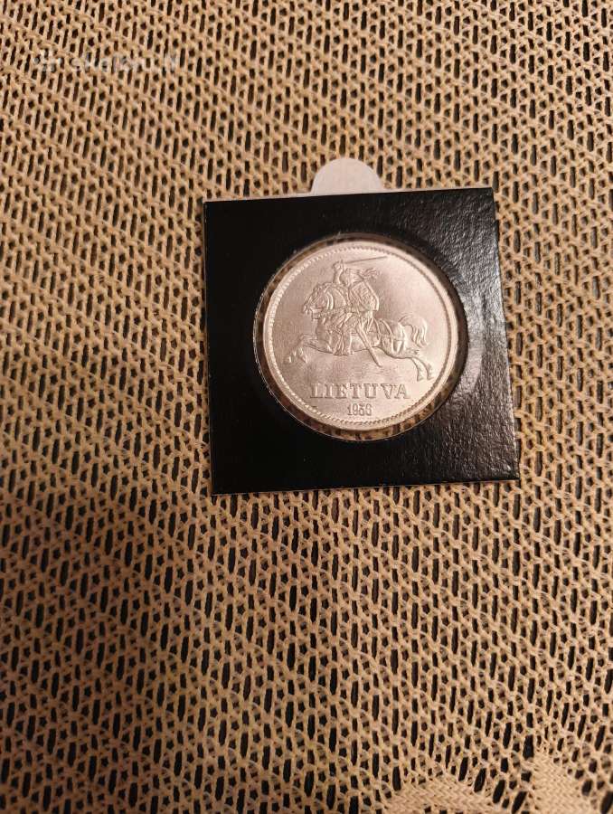 10 Litų 1936 m. Labai Gero Stovio. Unc - Su Kalykl - nuotraukos Nr. 2