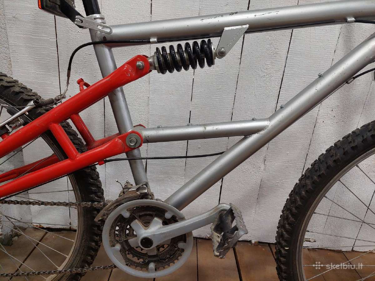 Vintažinis 26" MTB dviratis (Full Suspension) - nuotraukos Nr. 5