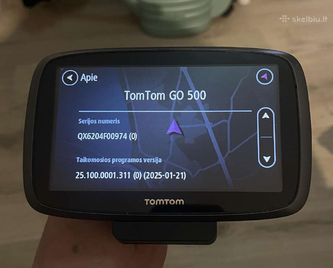 Tomtom Go 500 navigacija – Eu žemėlapiai 03/2026 - nuotraukos Nr. 2