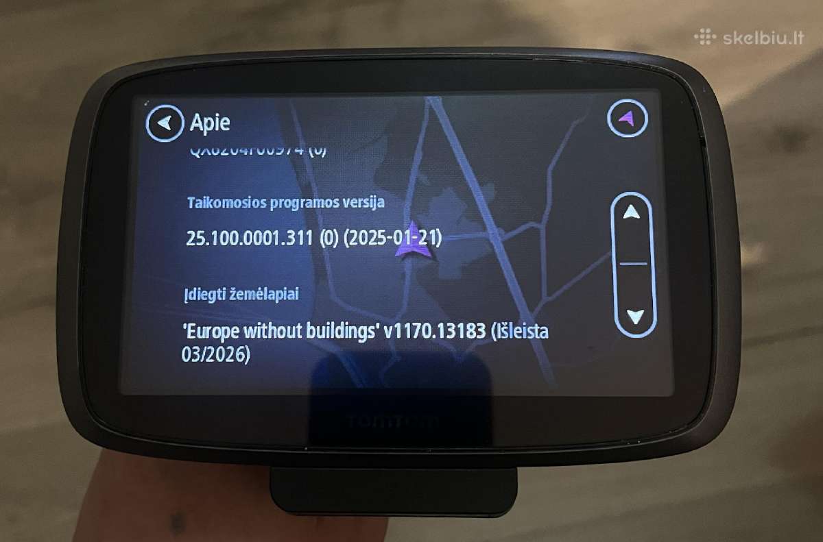 Tomtom Go 500 navigacija – Eu žemėlapiai 03/2026 - nuotraukos Nr. 3