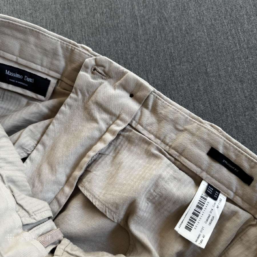 Naujos Massimo Dutti Straight Fit kelnės - nuotraukos Nr. 4