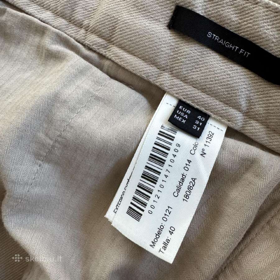 Naujos Massimo Dutti Straight Fit kelnės - nuotraukos Nr. 5
