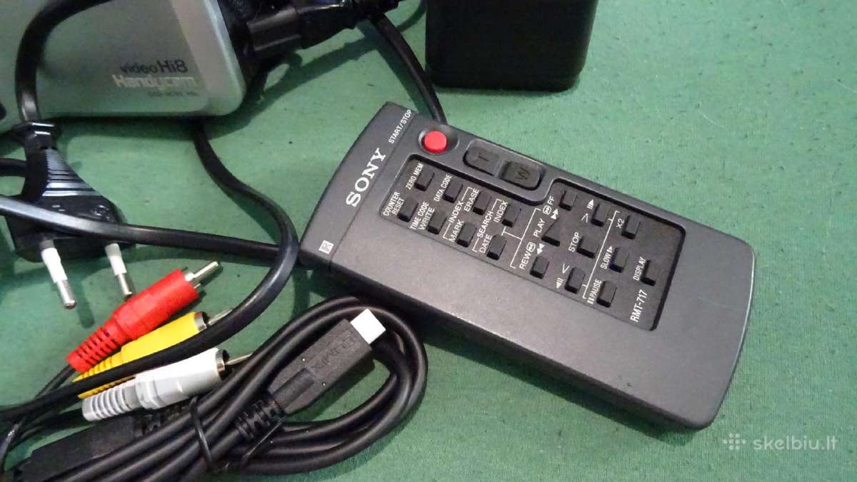 Sony Hi 8 kasetinė analoginė video kamera - nuotraukos Nr. 6