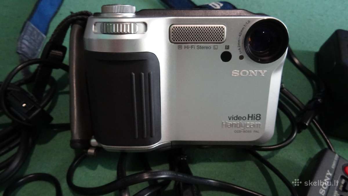 Sony Hi 8 kasetinė analoginė video kamera - nuotraukos Nr. 7