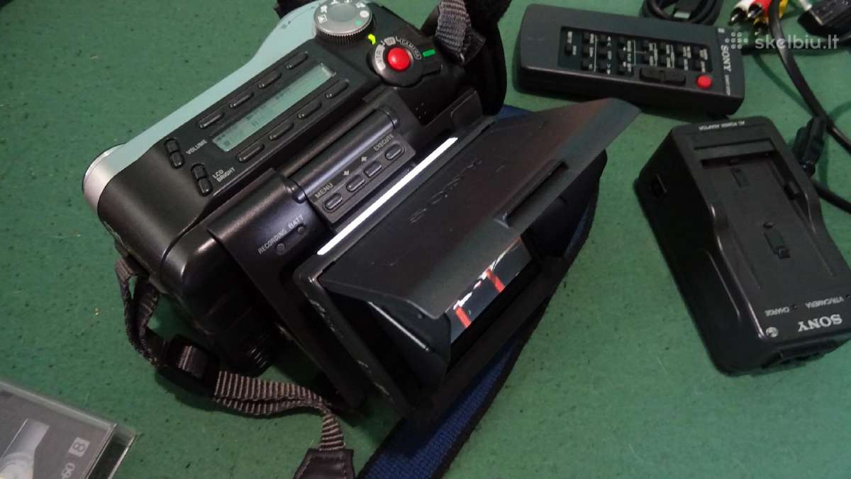 Sony Hi 8 kasetinė analoginė video kamera - nuotraukos Nr. 20