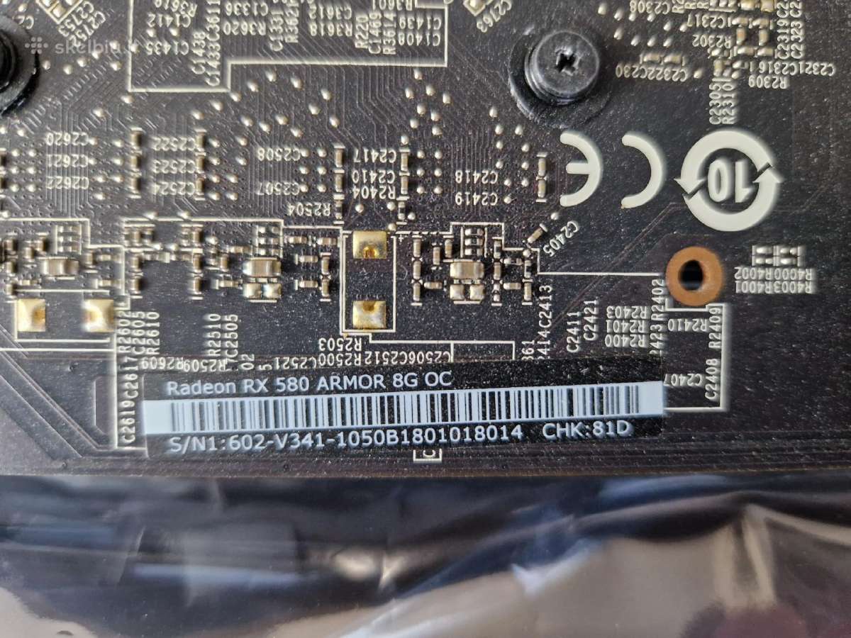 Msi Vaizdo Plokštė Rx580 8gb - nuotraukos Nr. 5
