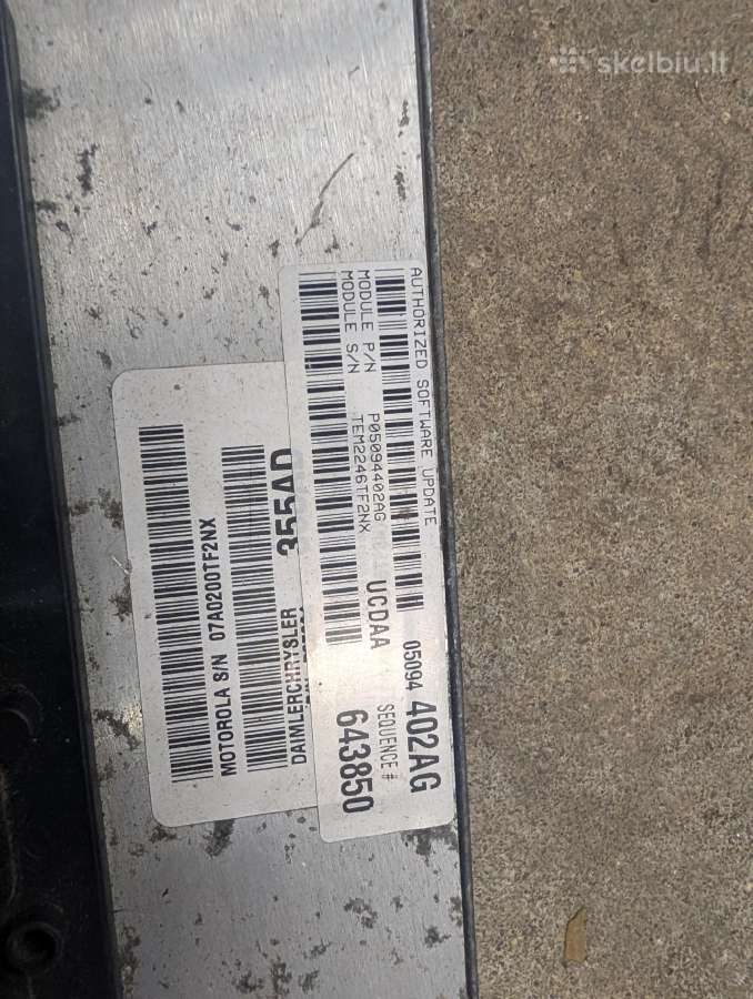 Dodge RAM variklio kompiuteriai Ecu Ecm Pcm - nuotraukos Nr. 5