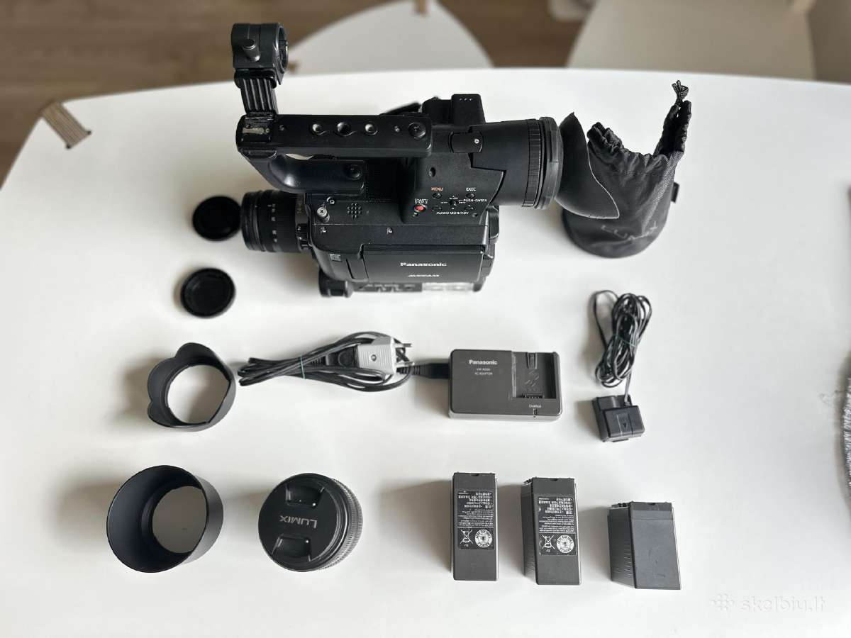 Panasonic Ag-af105a vaizdo kamera + 2 objektyvai - nuotraukos Nr. 2