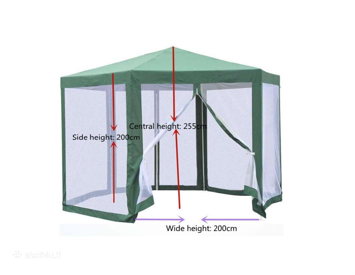 Sulankstoma pavesine paviljonas sketis nuo saules - nuotraukos Nr. 7