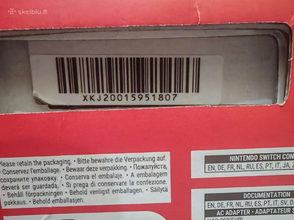 Nintendo Switch 32gb+64gb su garantija - nuotraukos Nr. 7