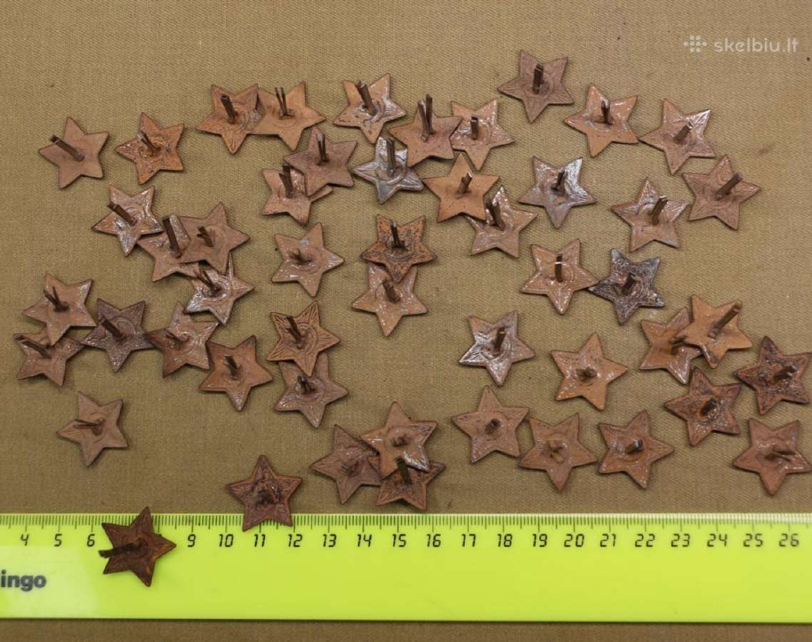Žvaigždutės, magnetinės , emalė 22 mm. - nuotraukos Nr. 2