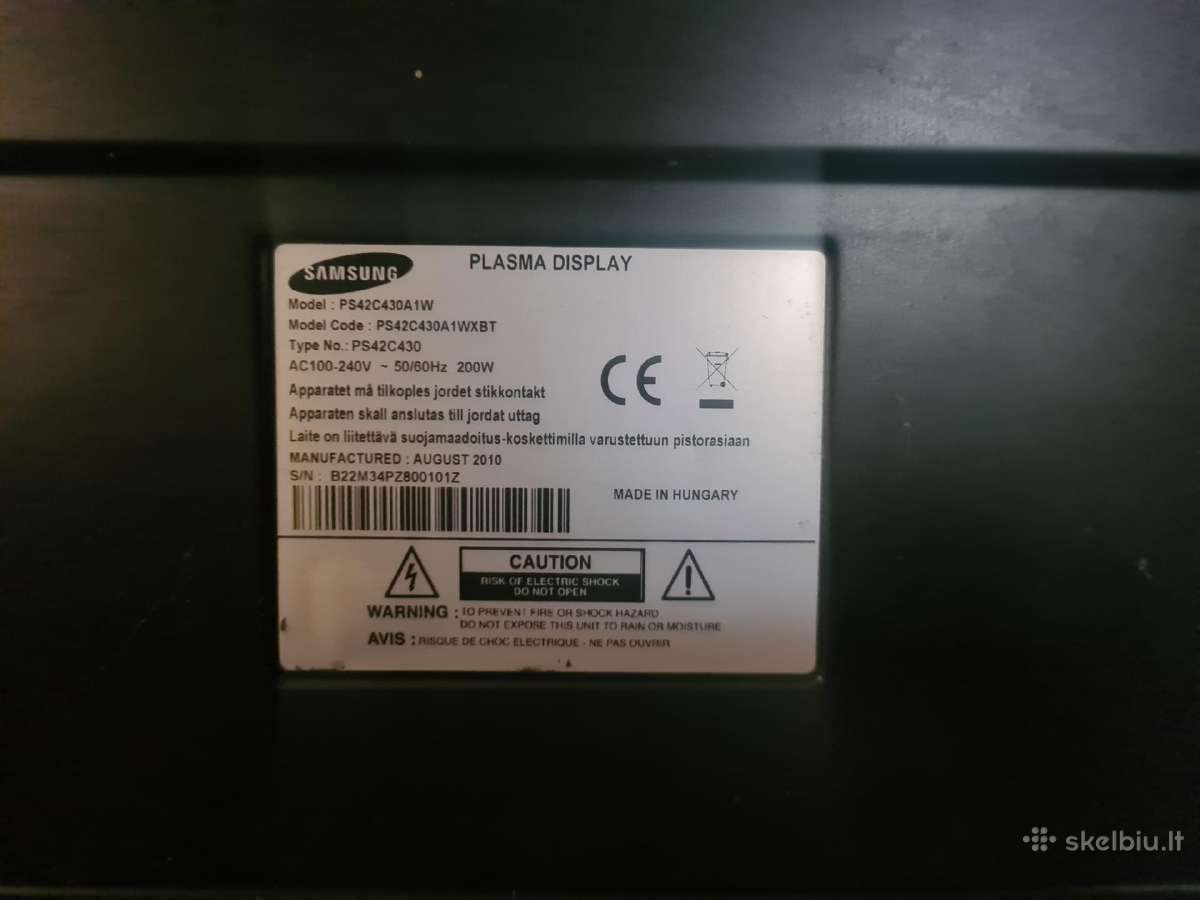 Samsung Ps42c430a1wxbt - nuotraukos Nr. 5