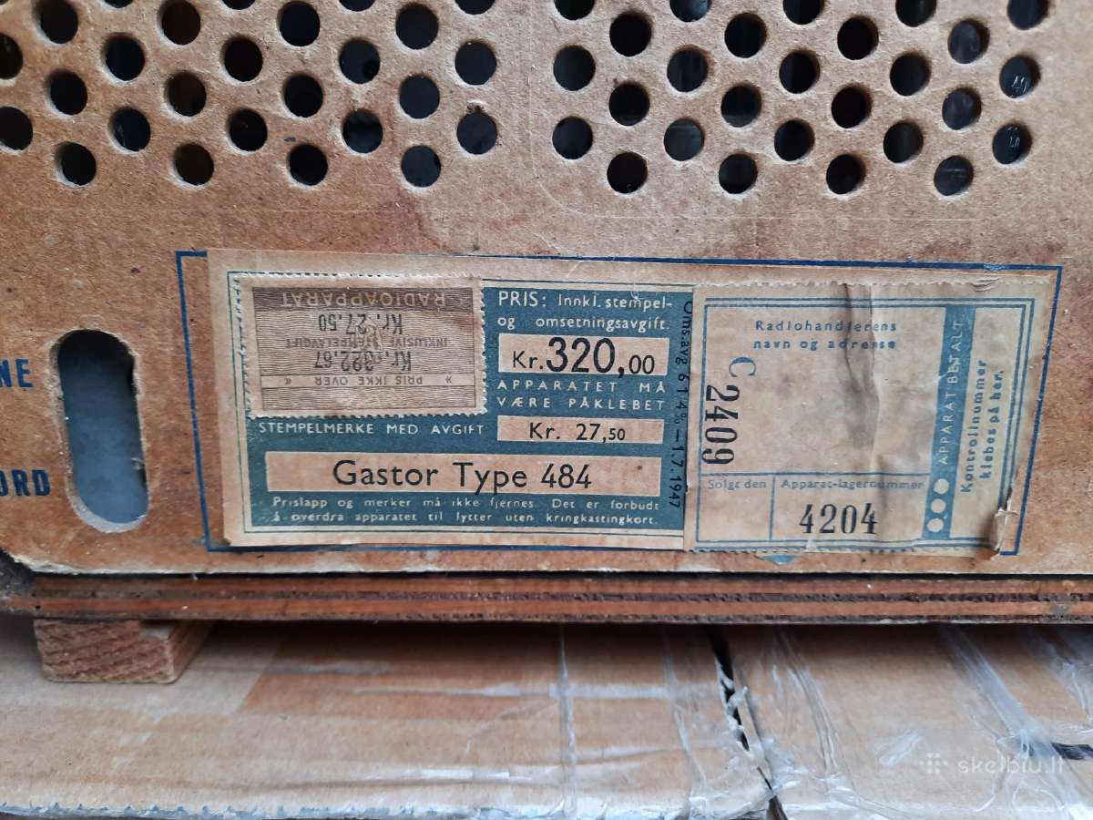 Senovinis radijo imtuvas Gastor Pluto 484 - nuotraukos Nr. 3