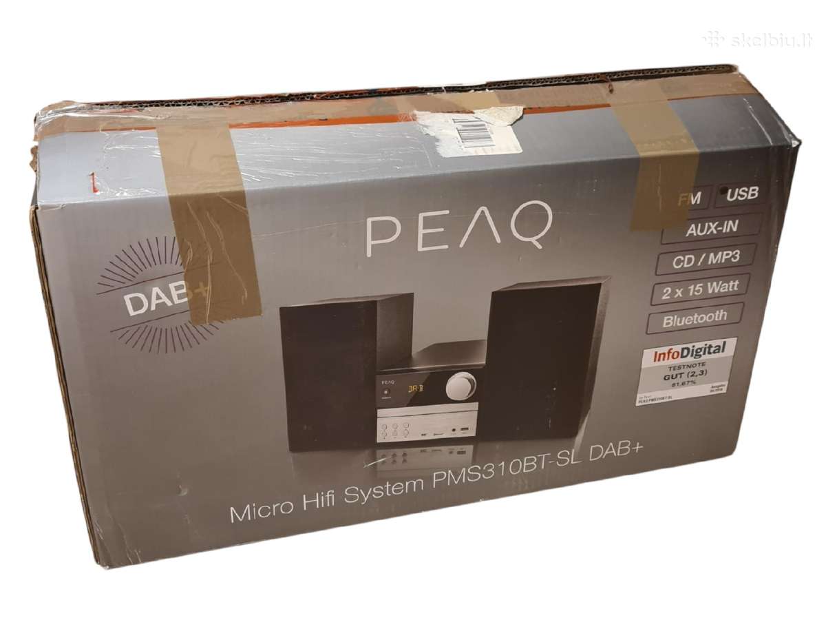 Peaq Micro Hifi System Pms310bt-SL Dab+ muzikinis - nuotraukos Nr. 11
