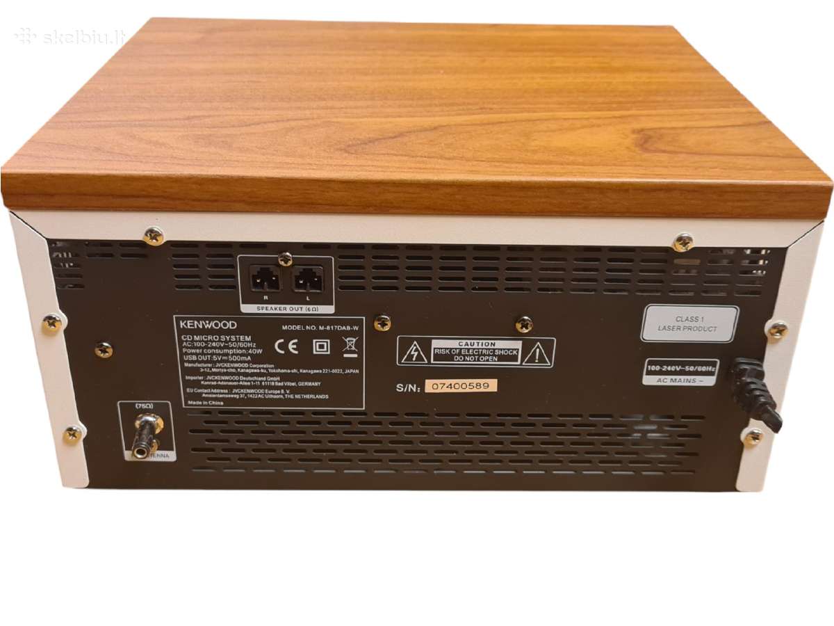 Kenwood M-817dab-w muzikinis centras + 3 mėn. gara - nuotraukos Nr. 7
