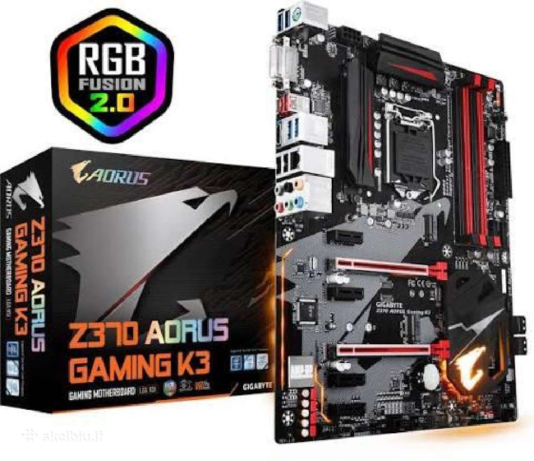 Aorus gaming k3 Z370 + cpu i7 8700k + psu 600w - nuotraukos Nr. 2