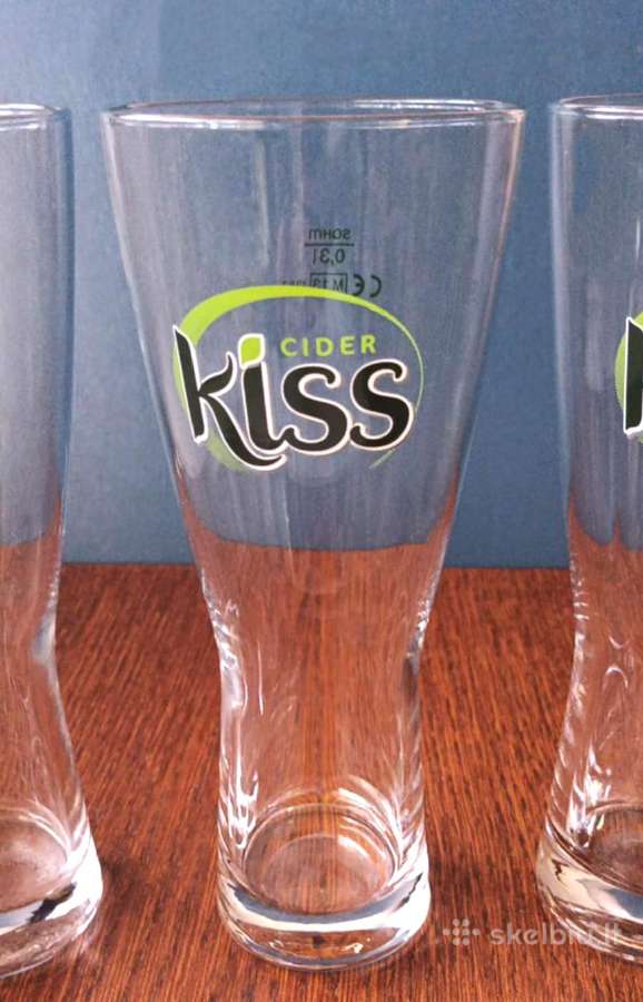 Taurės sidrui, 300ml, 3vnt. Kiss. - nuotraukos Nr. 2