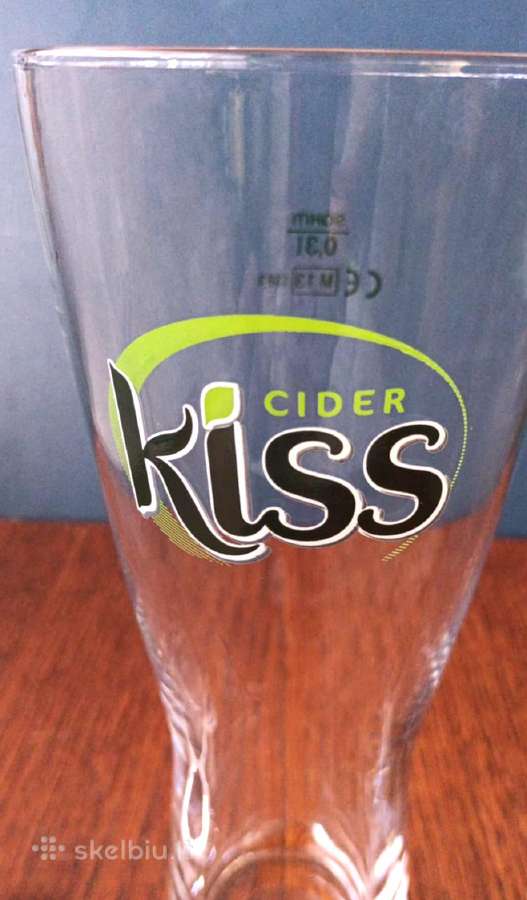 Taurės sidrui, 300ml, 3vnt. Kiss. - nuotraukos Nr. 3
