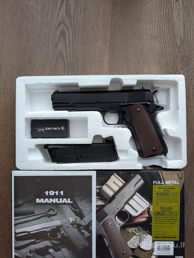 Airsoft pistoletas Kj Works 1911 - nuotraukos Nr. 3