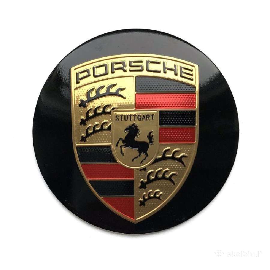 Porsche centriniai ratlankiu dangteliai 56mm-75mm - nuotraukos Nr. 7