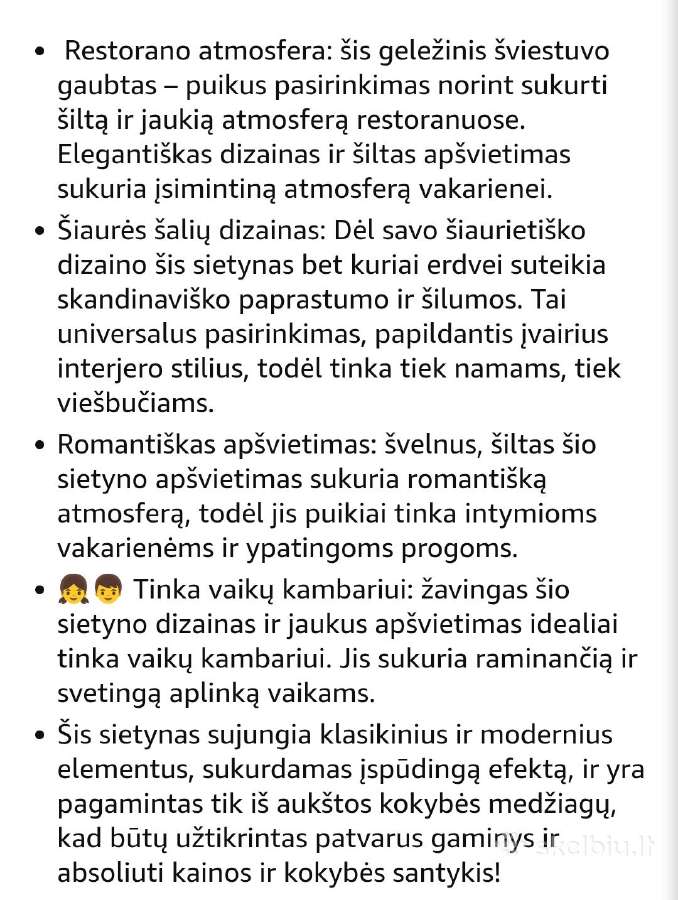 LED pakabinamas lubinis šviestuvas - nuotraukos Nr. 7