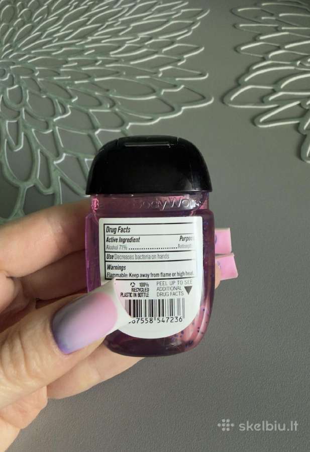 Aš Bath&body Works antibakterinis rankų gelis 29ml - nuotraukos Nr. 5