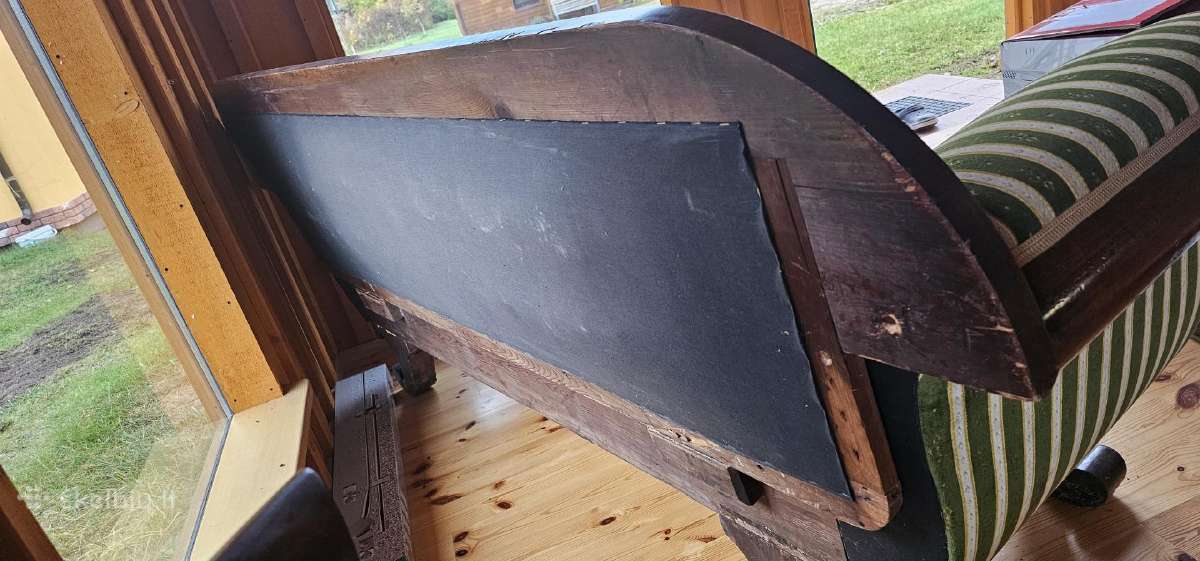 Klasikinė raižyto medžio sofa ir 6 kėdės - nuotraukos Nr. 5