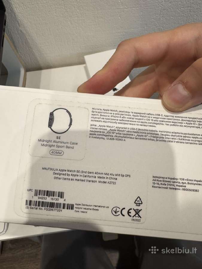 Apple Watch Se (2nd Generation) 40 mm - nuotraukos Nr. 18