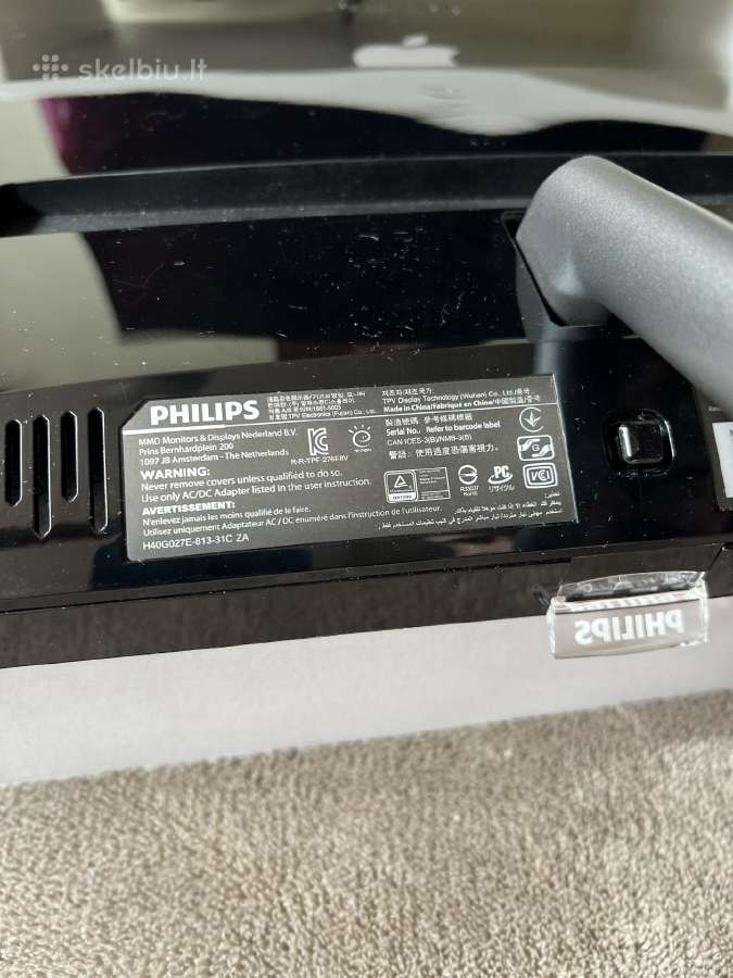 Monitorius Philips 276e8vjsb/00 - nuotraukos Nr. 3