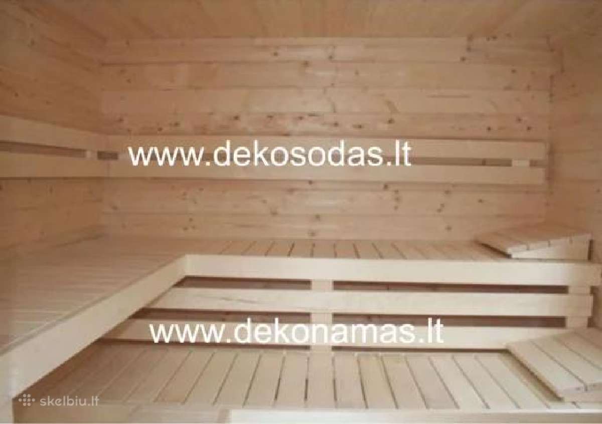 Medinė sauna „Baltic Amber“ 45 mm 480x240 cm - nuotraukos Nr. 4