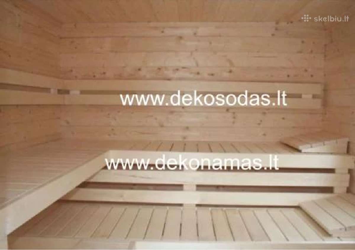 Medinė sauna „Baltic Aroma“ 480x240 cm - nuotraukos Nr. 4