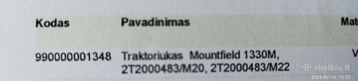 Parduodamas tvarkingas traktoriukas - nuotraukos Nr. 4