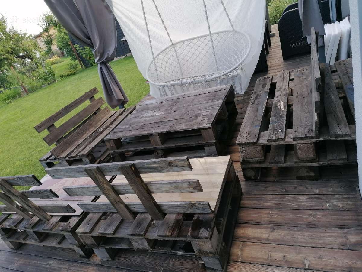Lauko baldai iš palečių - nuotraukos Nr. 8