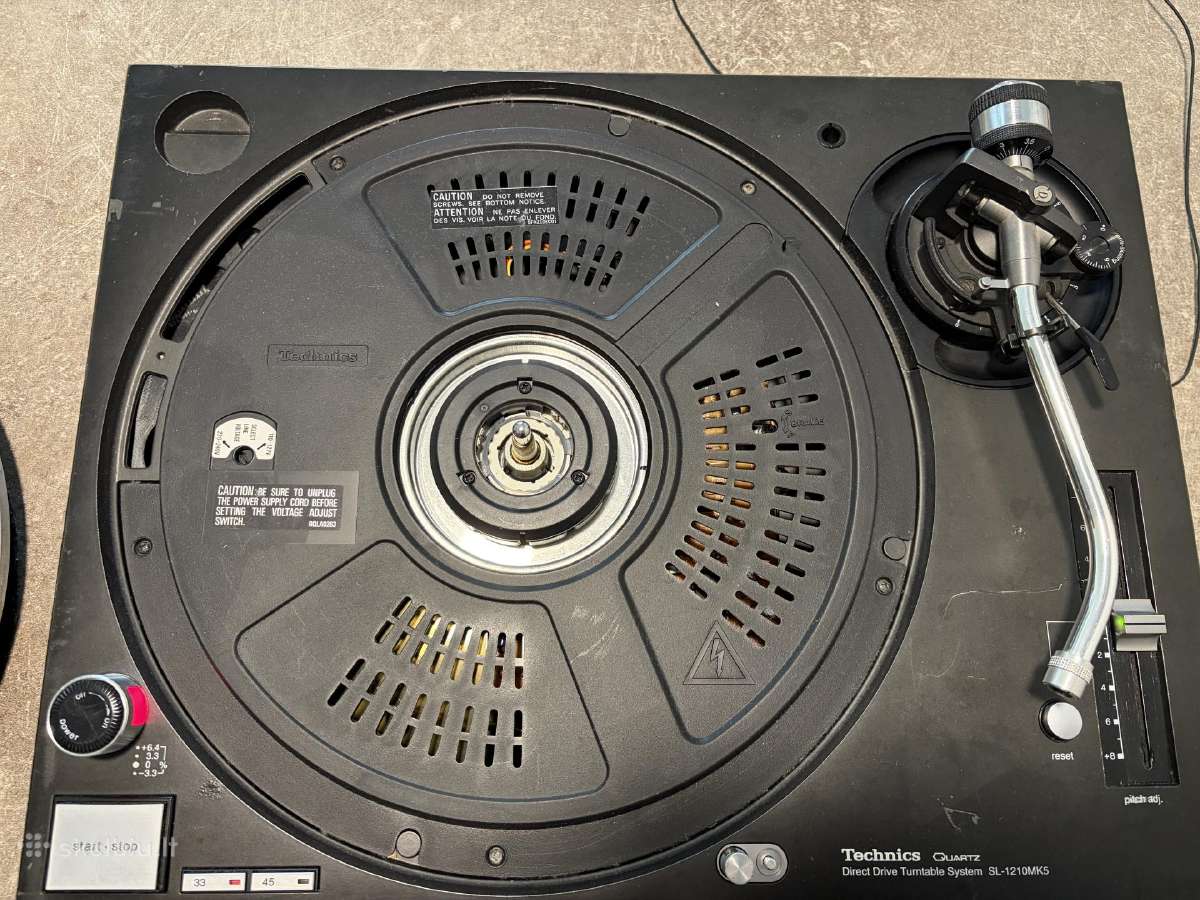 Technics SL-1210 Mk5 patefonas - nuotraukos Nr. 9