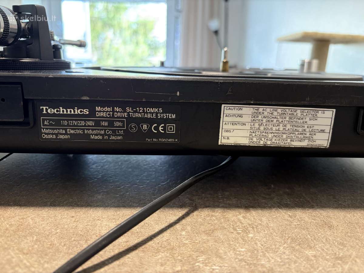 Technics SL-1210 Mk5 patefonas - nuotraukos Nr. 11