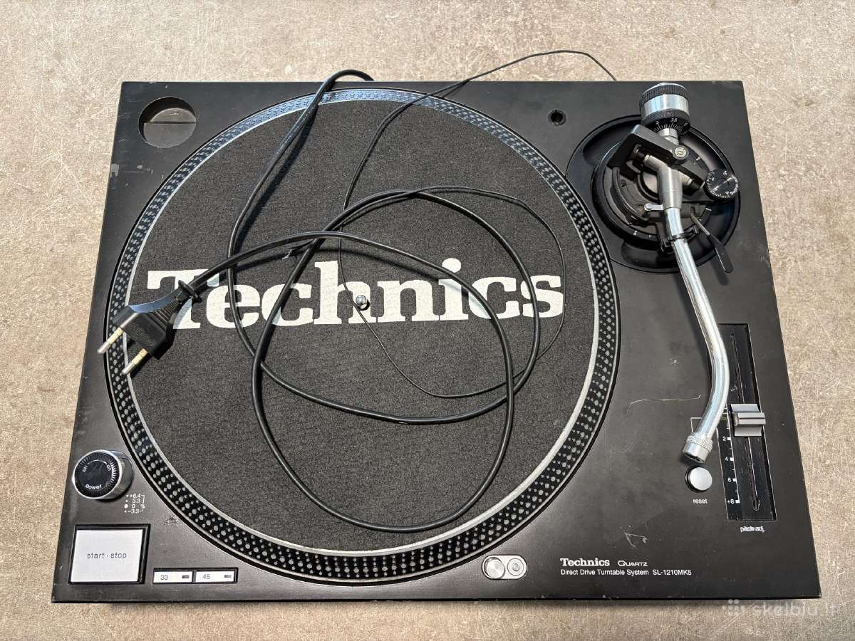 Technics SL-1210 Mk5 patefonas - nuotraukos Nr. 12