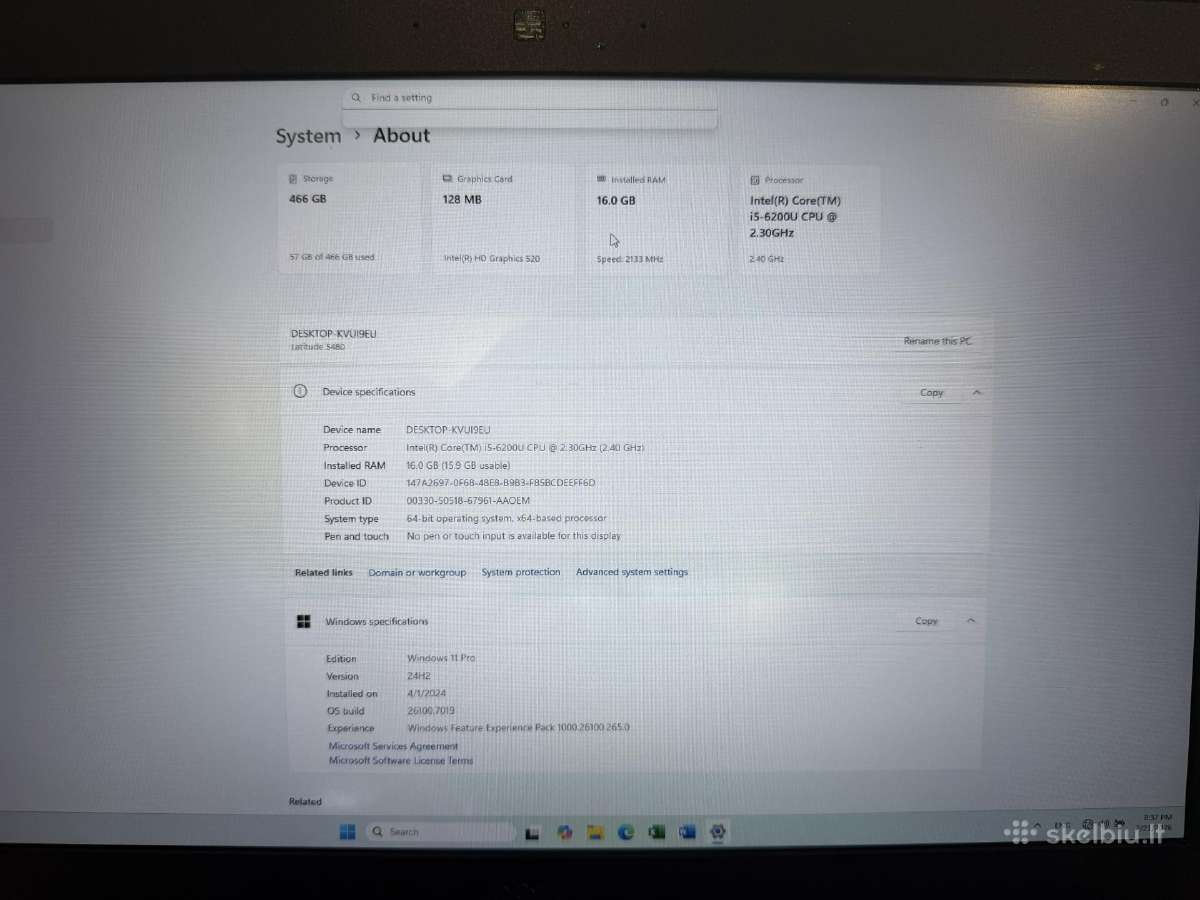 Dell Latitude 5480 - nuotraukos Nr. 3