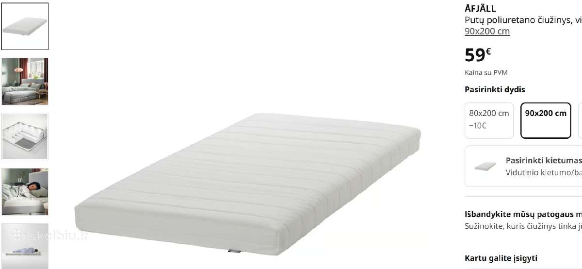 Ikea dvipusė vaikiška lova Kura - nuotraukos Nr. 4