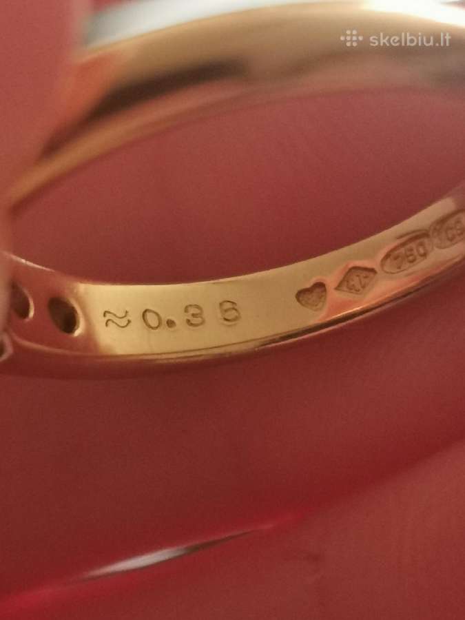 750 prabuotas Tillander žiedas su 0,36ct briliantų - nuotraukos Nr. 21