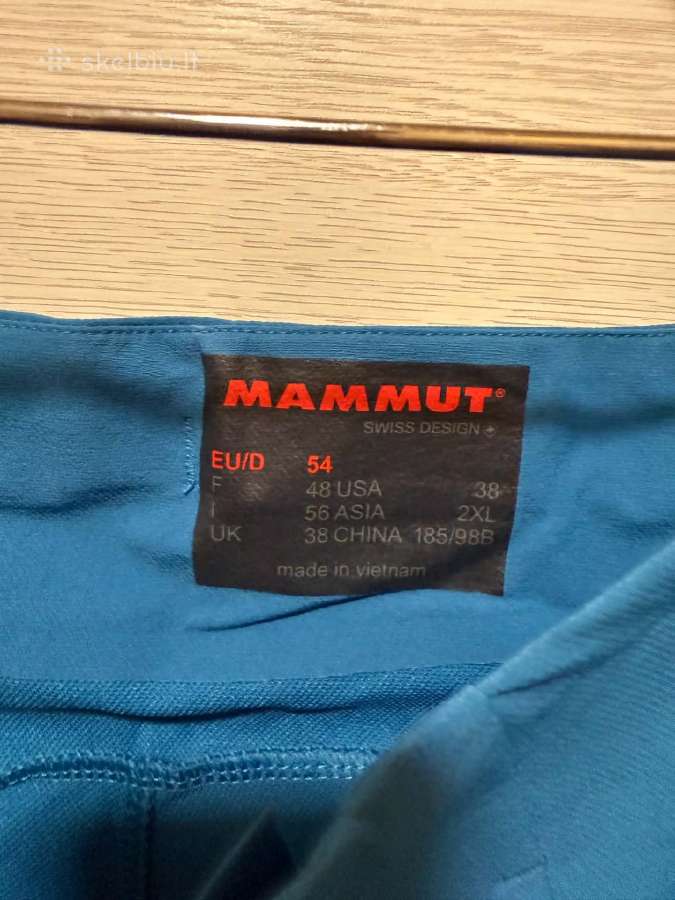 Naujos Mammut turistines žygiu kelnės - nuotraukos Nr. 8