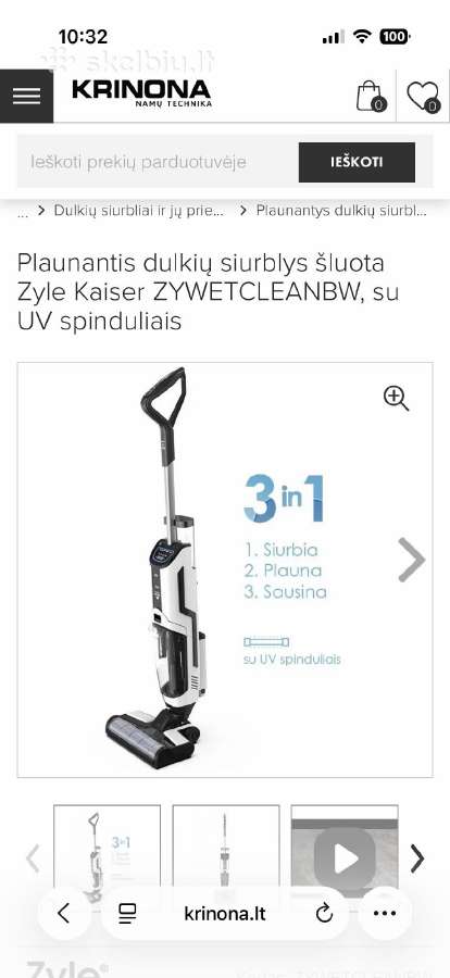 Zyle dulkių siurblys- šluota - nuotraukos Nr. 7