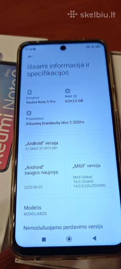 Xiaomi Redmi Note 9 Pro 128gb - nuotraukos Nr. 3