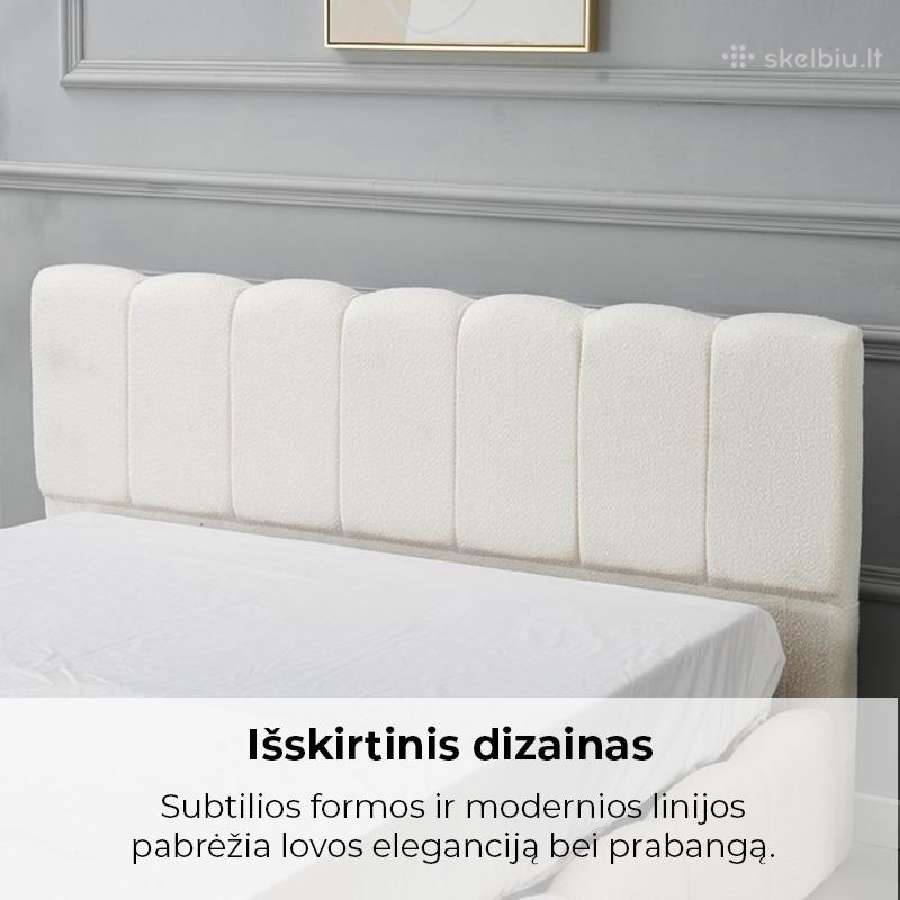 Nauja dvigulė miegamojo lova su patalynės dėže - nuotraukos Nr. 16