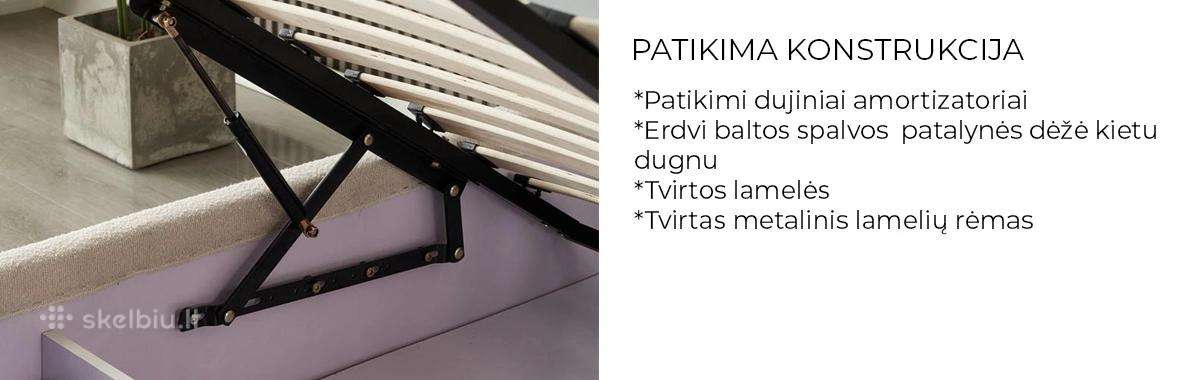 Dvigulė miegamojo lova su patalynės dėže - nuotraukos Nr. 17