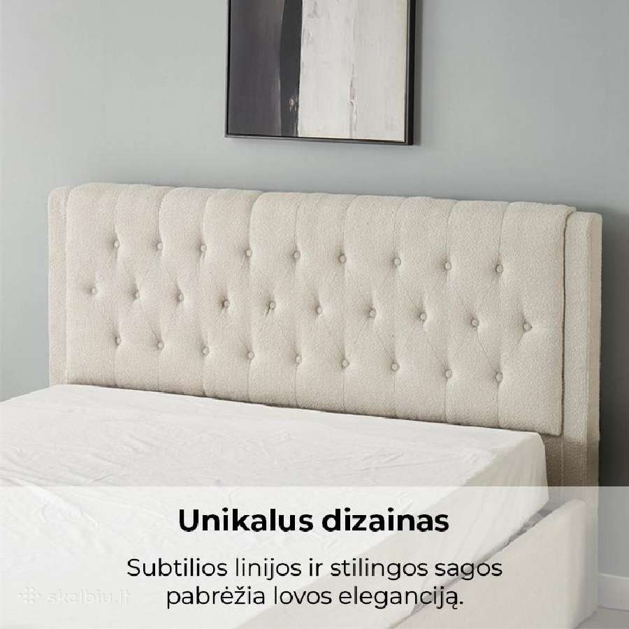Dvigulė miegamojo lova su patalynės dėže - nuotraukos Nr. 11