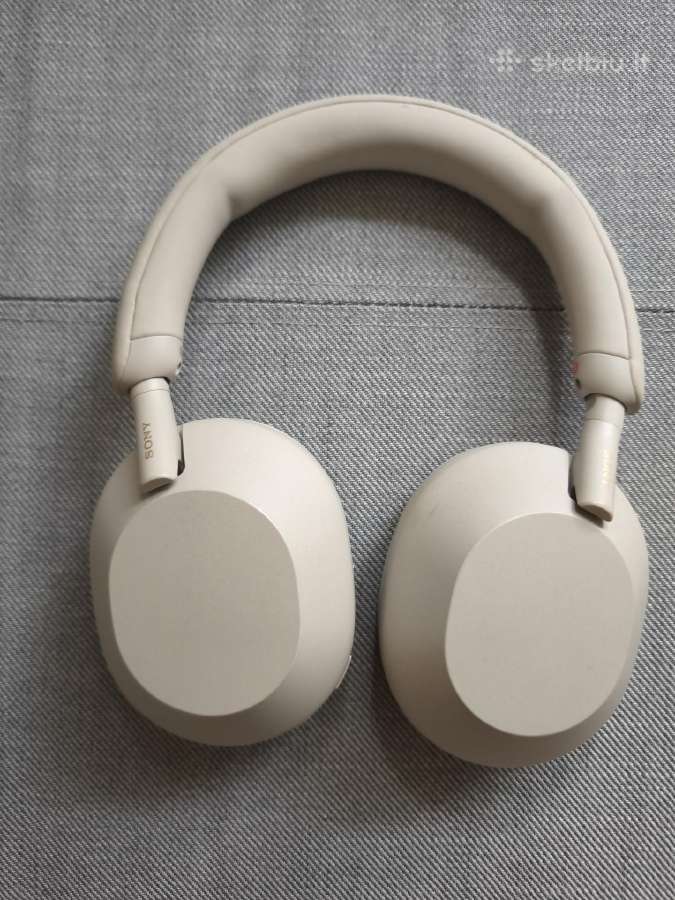 Sony Wh1000xm5 baltos ausinės - nuotraukos Nr. 4