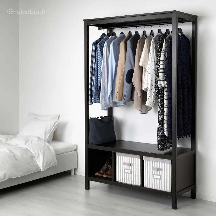 Medinė atvira rūbų spinta Hemnes - nuotraukos Nr. 2